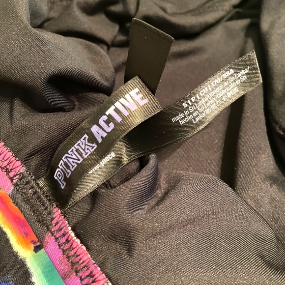 Pink Victoria Secret Swimsuit Small Tie Dye One Piece Active Built In Bra - Picture 4 of 4